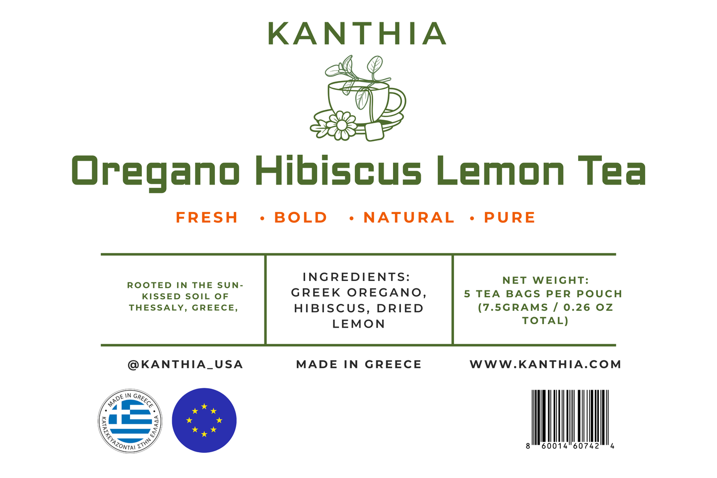 Oregano Hibiscus Lemon Wellness Tea